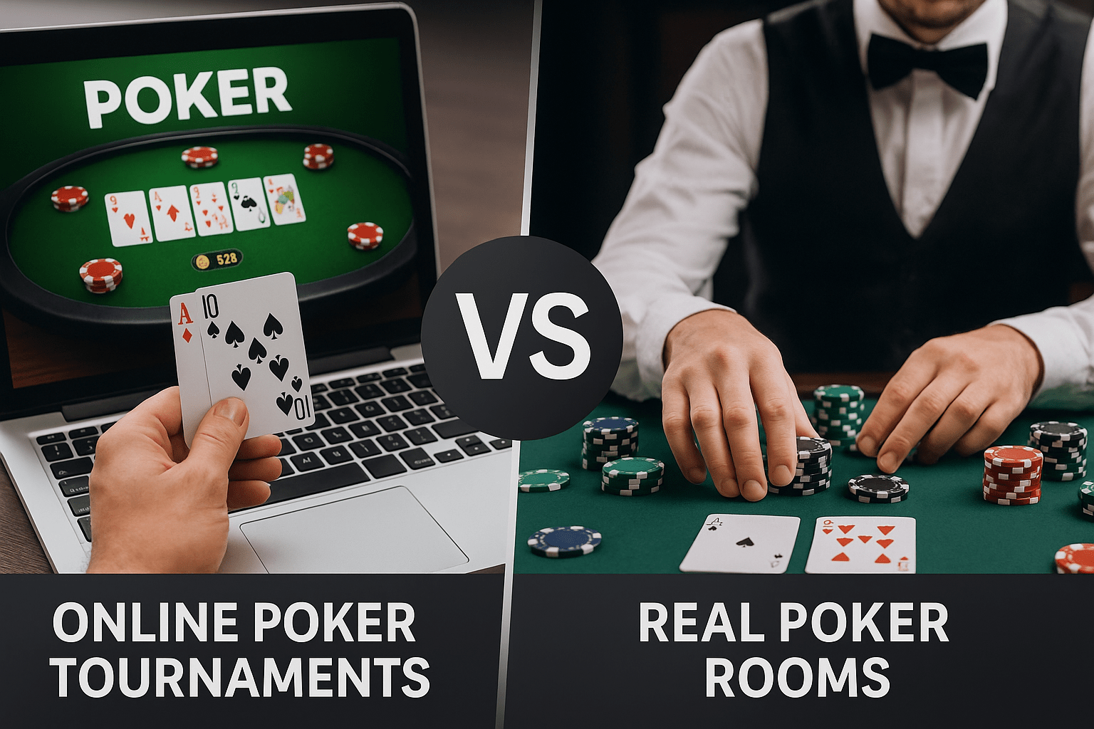 Online Poker Tournaments and Real Poker Rooms: How Is the Gaming Option Different?